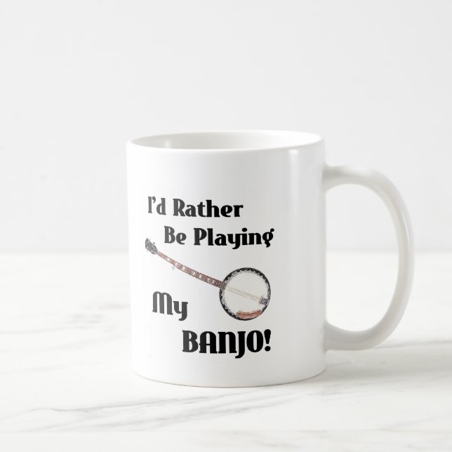 Mug Je jouerais plutôt mon banjo (Droite)