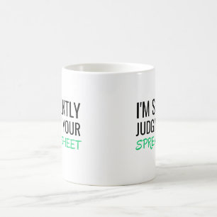 Mug Je juge silencieusement votre feuille de calcul