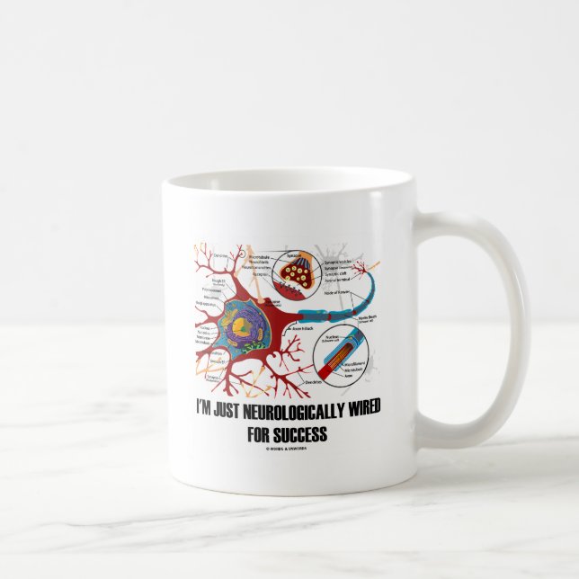 Mug Je juste suis neurologique câblé pour le succès (Droite)