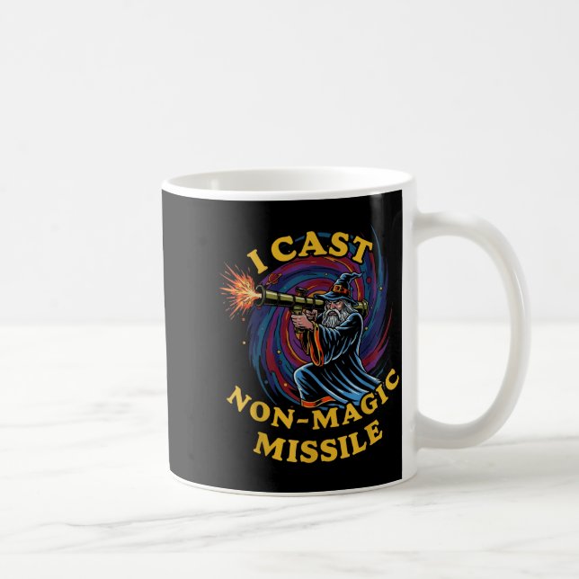 Mug Je lance un missile non magique Parodie de sorcier (Droite)