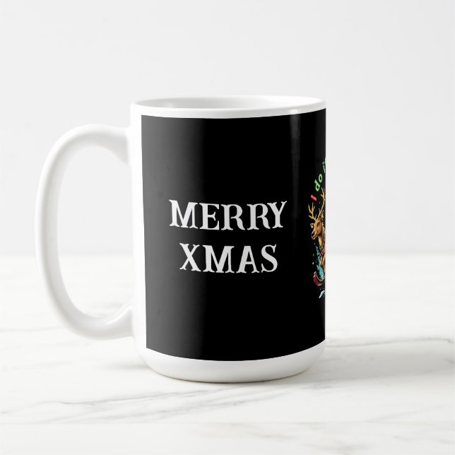 Mug Je le fais pour Noël drôle Hos (Gauche)