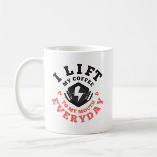 Mug Je lève tous les jours (Saumon)