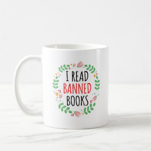 Mug Je lis des livres censurés Citation amusante