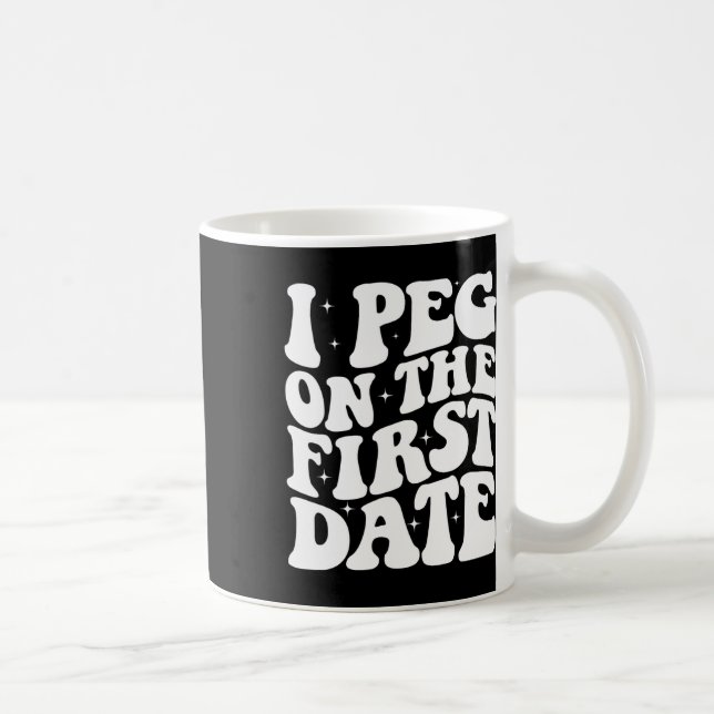 Mug Je m'accroche dès le premier rendez-vous, objectif (Droite)