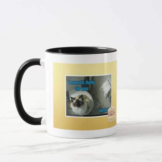 Mug Je maed le fourrure pelucheuse vous (Gauche)