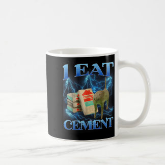 Mug Je Mange Cement Drôle Chat Mème Internet Mèmes Drô