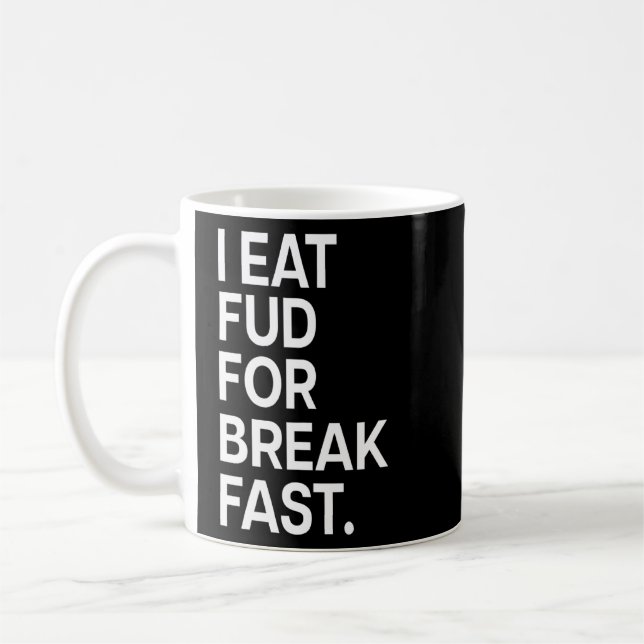 Mug Je Mange Du Fud Pour Le Petit Déjeuner Cryptomonna (Gauche)