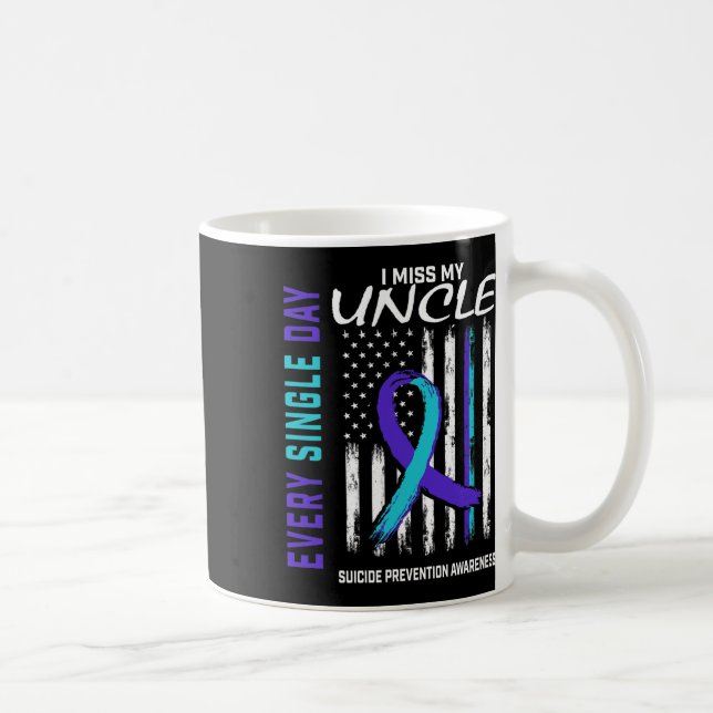 Mug Je Manque Mon Oncle Prévention du Suicide Ameri (Droite)