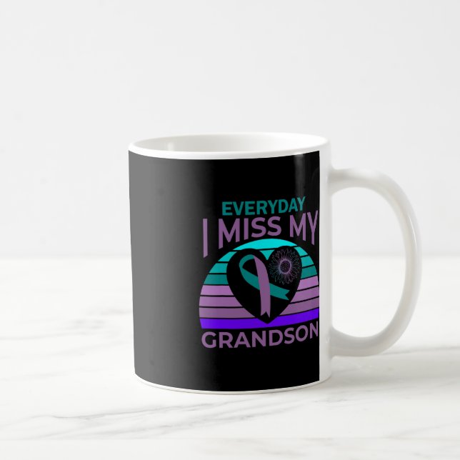 Mug Je Manque Mon Petit-Fils Tous Les Jours - Suicide  (Droite)