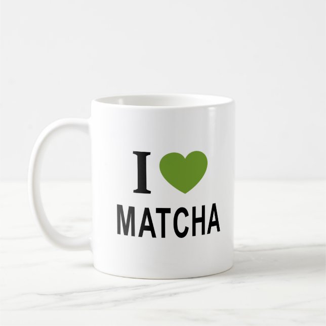 Mug Je ❤️ MATCHA J'AIME MATCHA J'AIME MATCHA CAFÉ MU (Gauche)