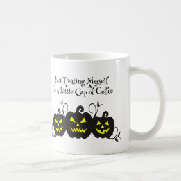 Mug "Je me fais juste plaisir avec du café" Citrouille