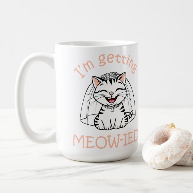 Mug Je me fais marier Miaou ! (Avec donut)