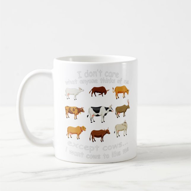 Mug Je me fiche de ce que quelqu'un pense de moi sauf  (Gauche)
