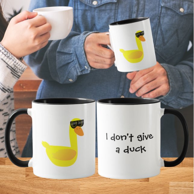 Mug Je me fiche de l'humour canard (Créateur téléchargé)