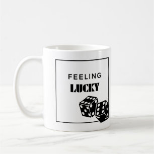 Mug Je me sens chanceuse, fille chanceuse, fille chanc
