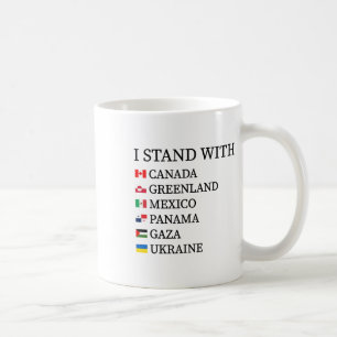 Mug Je me tiens avec le Canada Groenland Mexique Panam