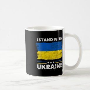 Mug Je me tiens avec le drapeau de l'Ukraine - Drapeau