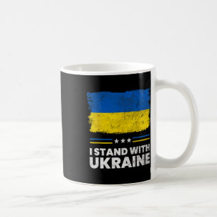 Mug Je me tiens avec le drapeau de l'Ukraine - Drapeau