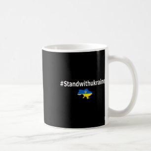 Mug Je me tiens avec le t-shirt Ukraine Hashtag Standw