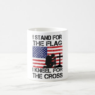Mug Je me tiens pour le Drapeau Kneel pour le Drapeau 