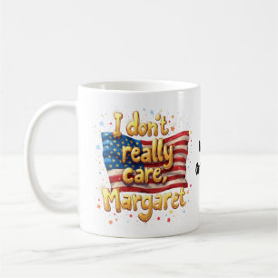 Mug Je m'en fiche, citation drôle et tendance de Marga
