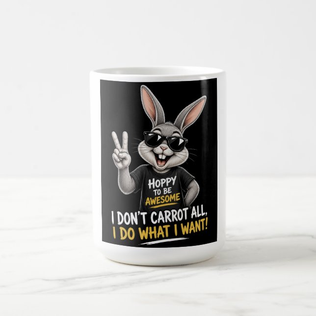 Mug Je m'en fiche complètement des carottes (Centre)