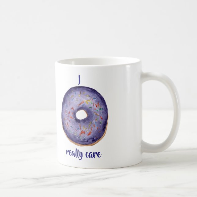 Mug Je m'en fiche vraiment de Doughnut (Droite)