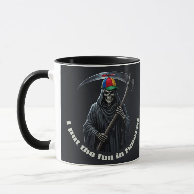 Mug Je mets l'amusement dans les funérailles (Gauche)