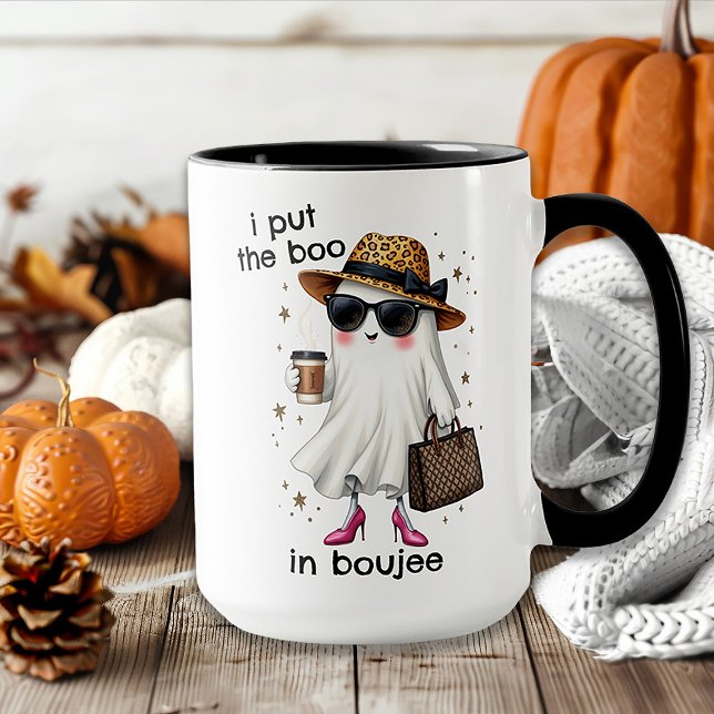 Mug Je mets le Boo dans Boujee Ghost Coquette Hallowee (Créateur téléchargé)