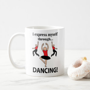 Mug Je m'exprime en dansant par la danse