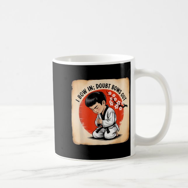 Mug Je m'incline dans le doute, je sors (Droite)