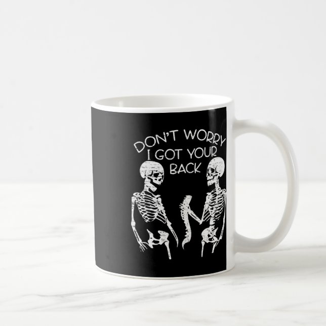 Mug Je M'Inquiète D'Avoir Votre Squelette D'Halloween  (Droite)