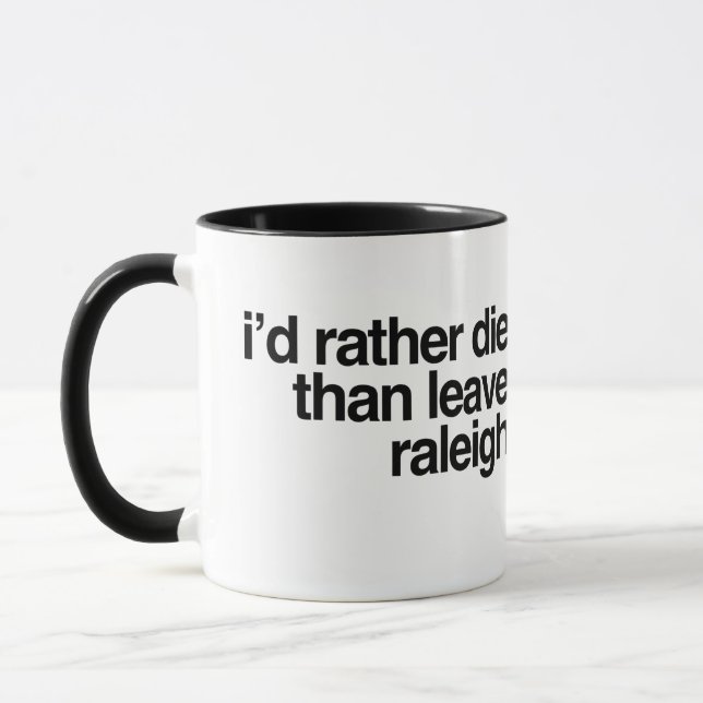 Mug Je mourrais plutôt que quitter la maison de (Gauche)