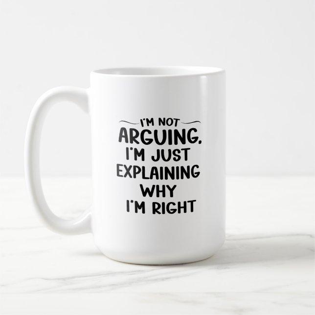 Mug Je n'affirme pas que j'explique juste pourquoi j'a (Gauche)
