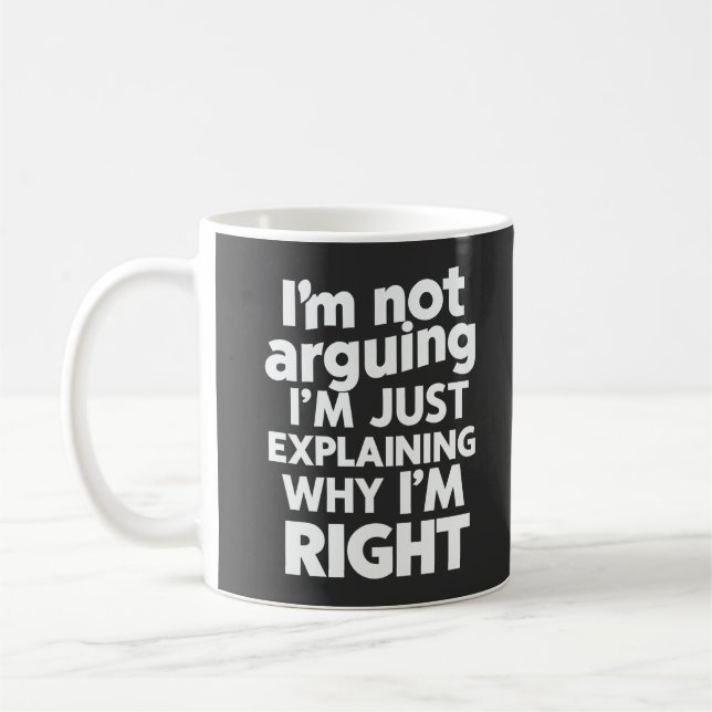 Mug Je n'affirme pas que j'explique juste pourquoi j'a (Gauche)