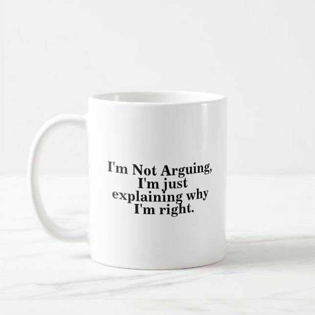 Mug Je n'affirme pas que j'explique juste pourquoi j'a (Gauche)