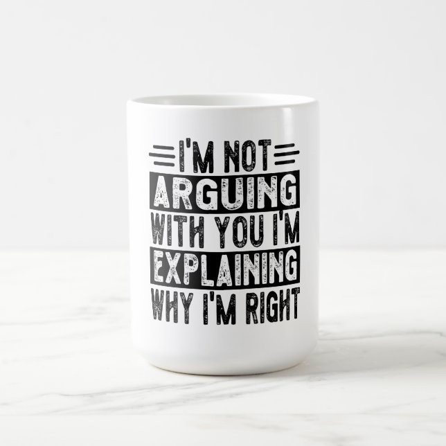 Mug Je n'affirme pas que j'explique juste pourquoi j'a (Centre)