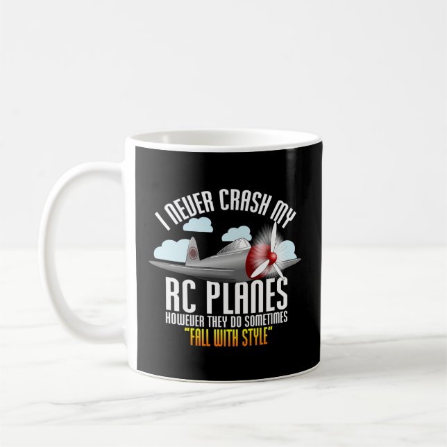 Mug Je N'Ai Jamais Craché Mes Avions Rc Télécommande C (Gauche)