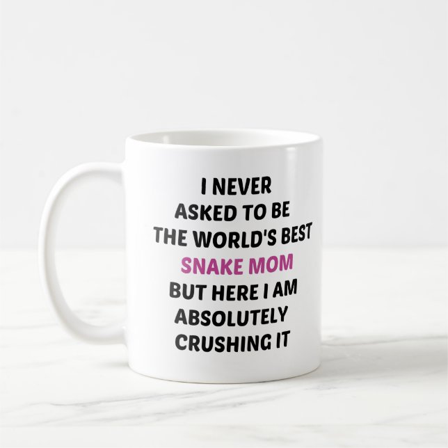 Mug Je n'ai jamais demandé à être la meilleure mère de (Gauche)