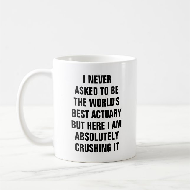 Mug Je n'ai jamais demandé à être le meilleur Bu (Gauche)