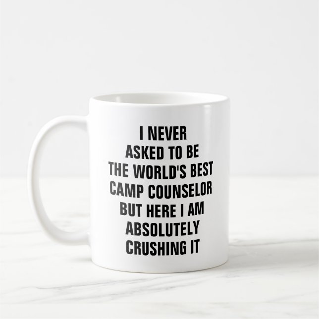 Mug Je n'ai jamais demandé à être le meilleur conseill (Gauche)