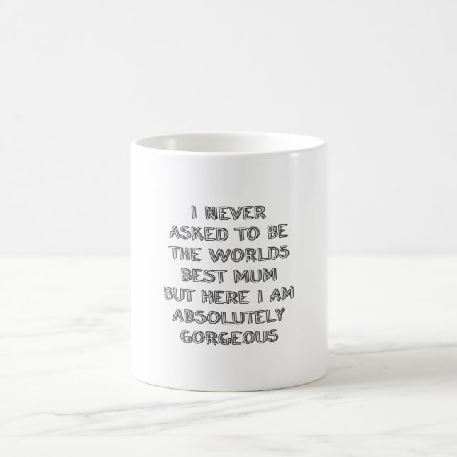 Mug Je n'ai jamais demandé d'être  (Centre)