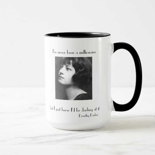 Mug Je n'ai jamais été un millionnaire (Droite)