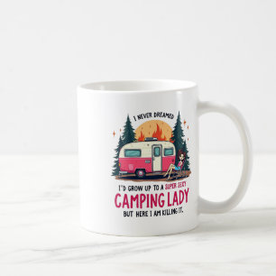 Mug Je n'ai jamais rêvé que Super Y Camping Lady déchi