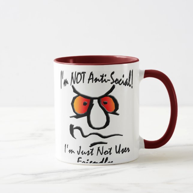 Mug Je n'ai pas (1) ans antisocial (Droite)