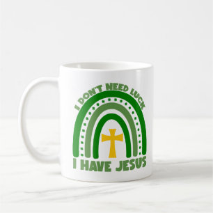 Mug Je n'ai pas besoin de chance, j'ai Jésus