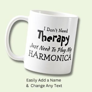 Mug Je n'ai pas besoin de thérapie juste jouer Harmoni