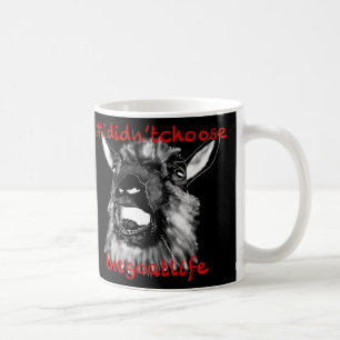 Mug Je n'ai pas choisi la vie de chèvre drôle art anim