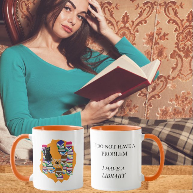 Mug Je N'Ai Pas de Problème, J'Ai une Bibliothèque (Créateur téléchargé)