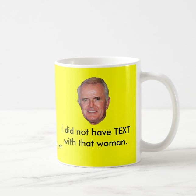 Mug Je n'ai pas eu le TEXTE avec cette femme (Droite)